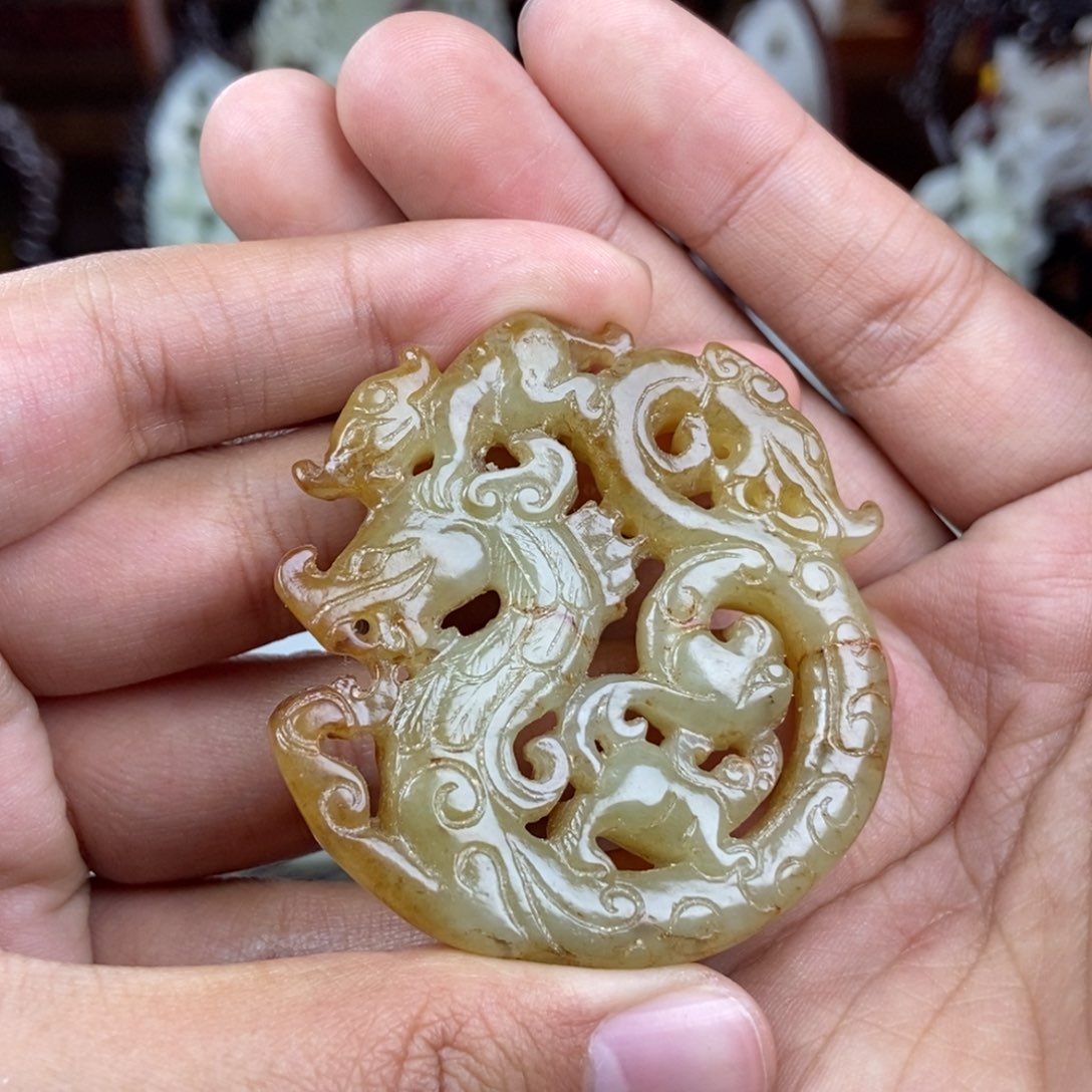 和田玉挂件未镶嵌岐**道