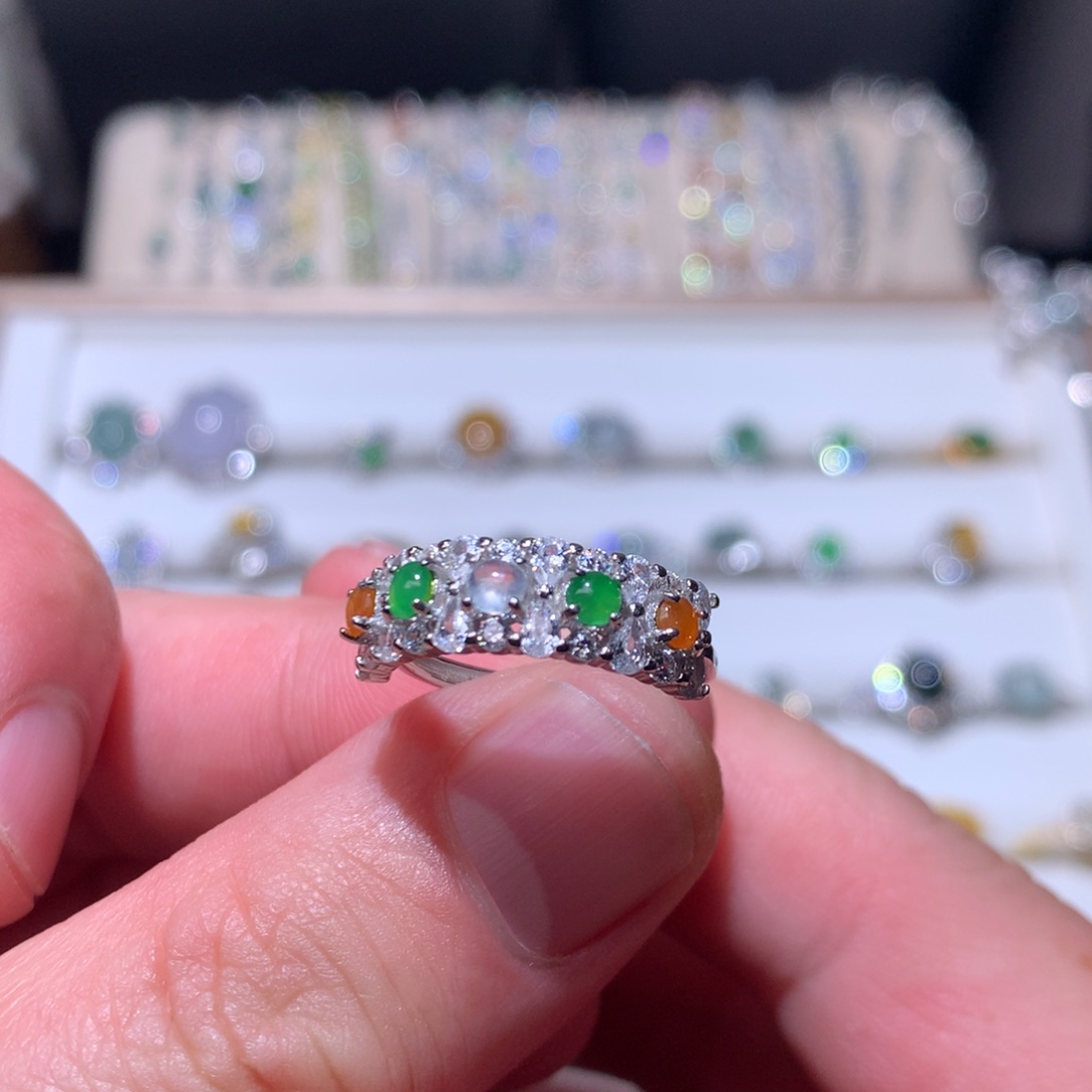 翡翠颈饰银S925镶嵌0001