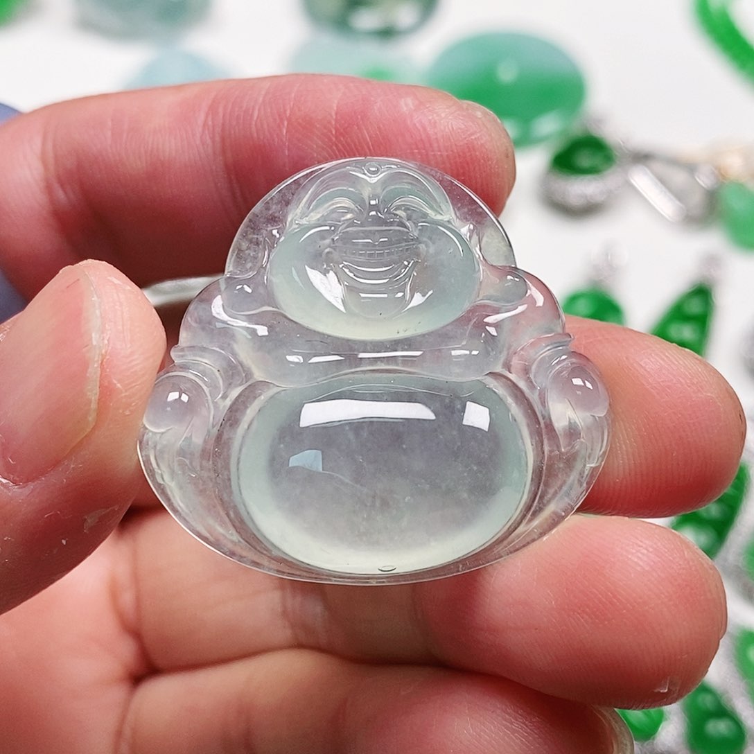 翡翠颈饰未镶嵌天然缅甸翡翠A货