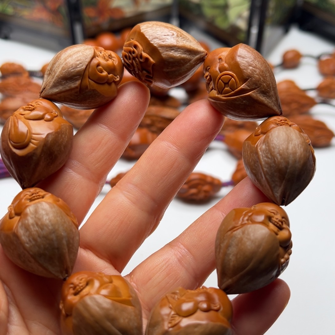 橄榄核手串/手链包衣弥勒