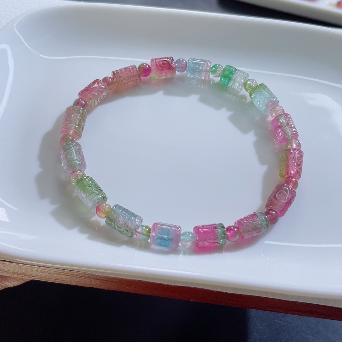 未镶嵌碧玺手链碧玺手链