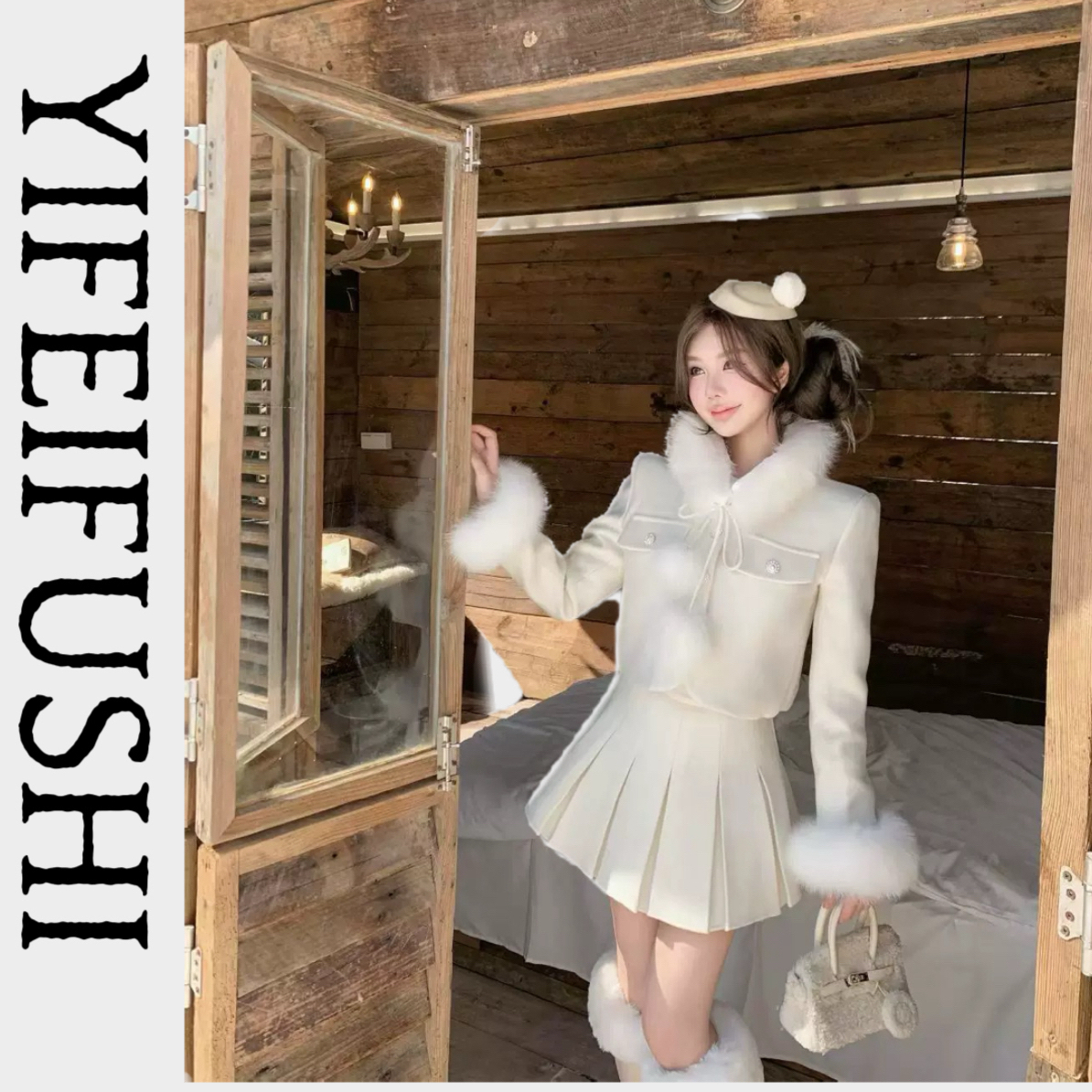 2025冬季新款富家千金名媛风小香风甜美羽绒服