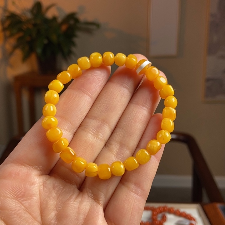 琥珀手链未镶嵌蜜蜡手串6
