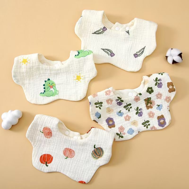 【昌吉发货】婴幼儿全棉口水巾（拍一发四）