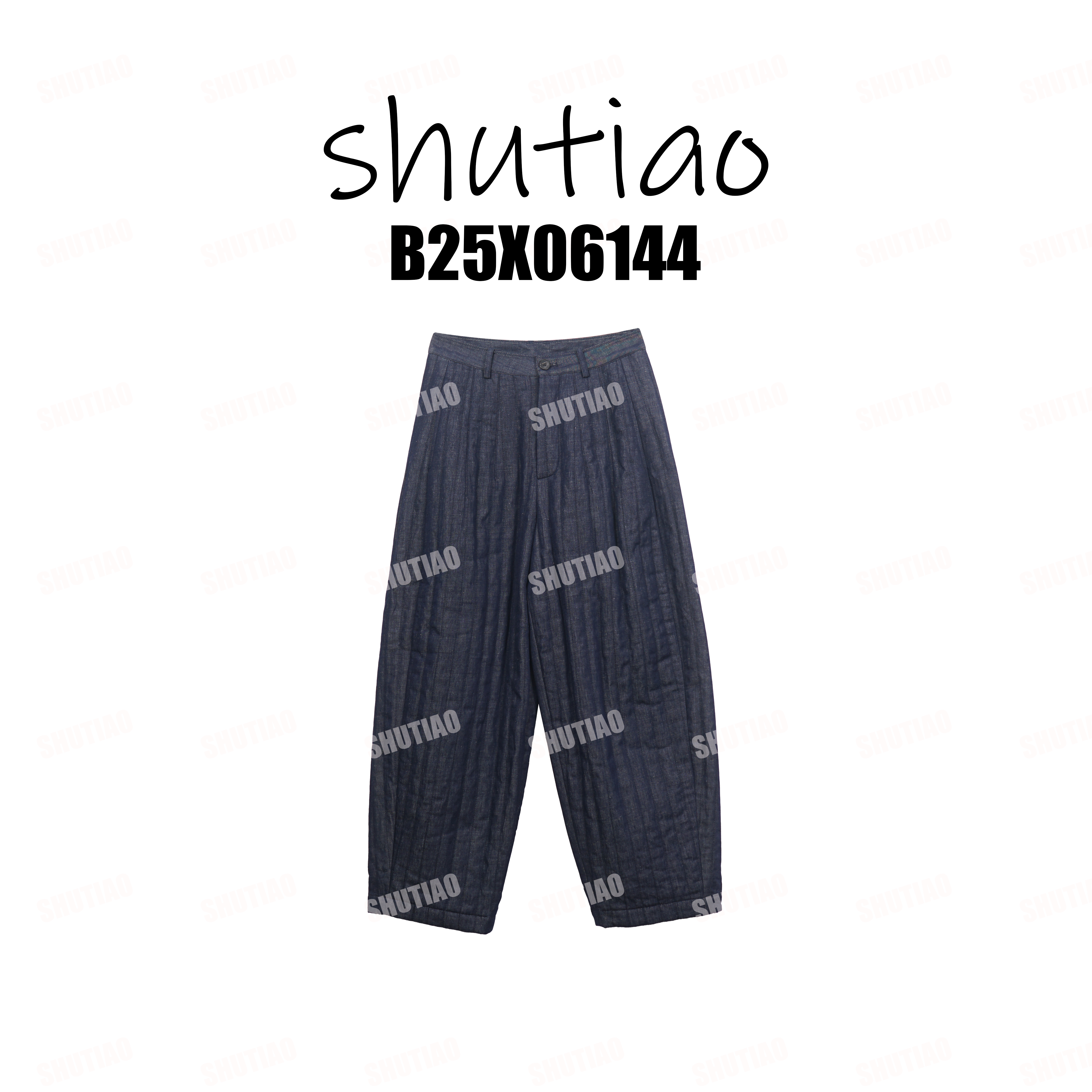 【SHUTIAO】2025冬季：新款小众设计款裤子B25X06144