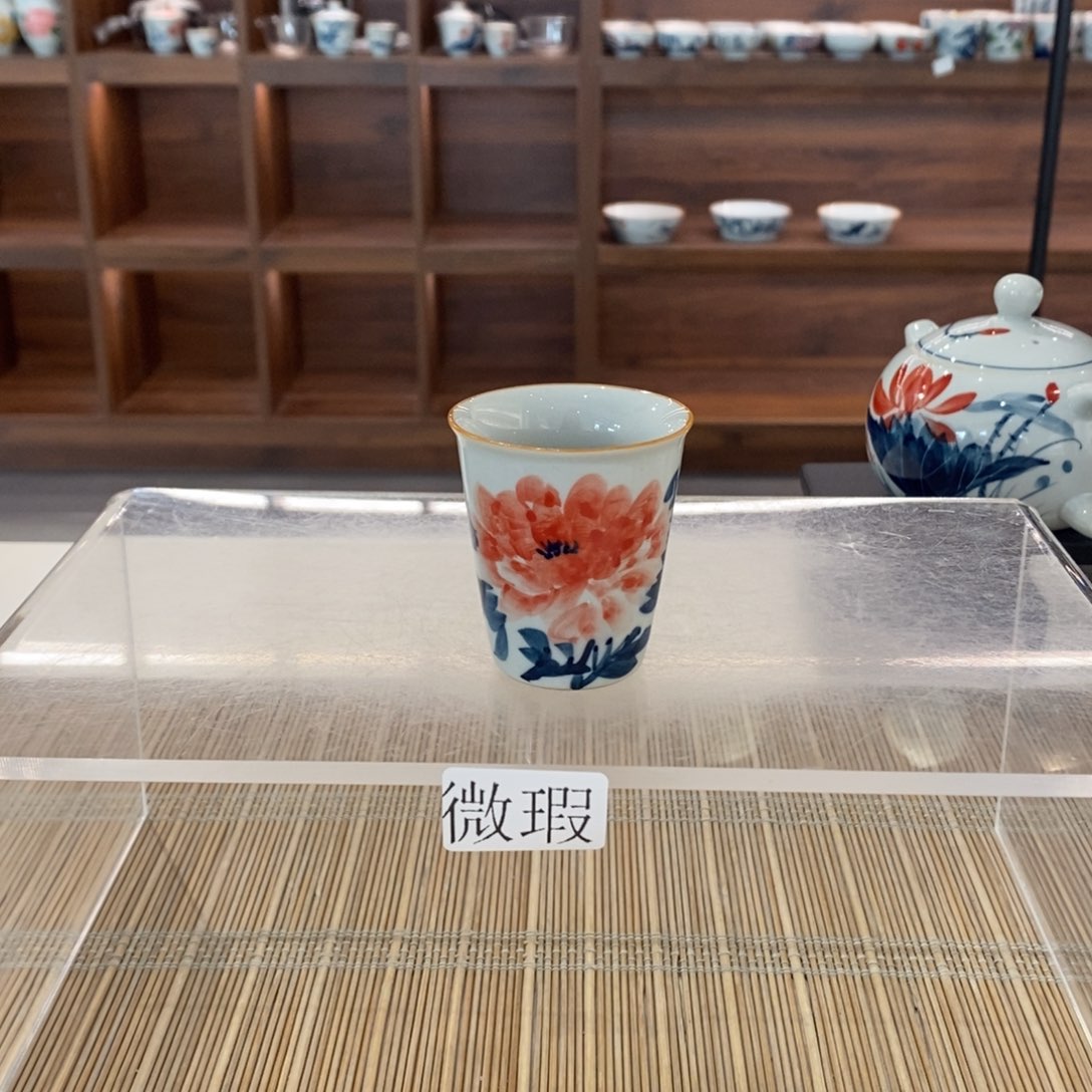 釉下彩老陶泥手工绘制