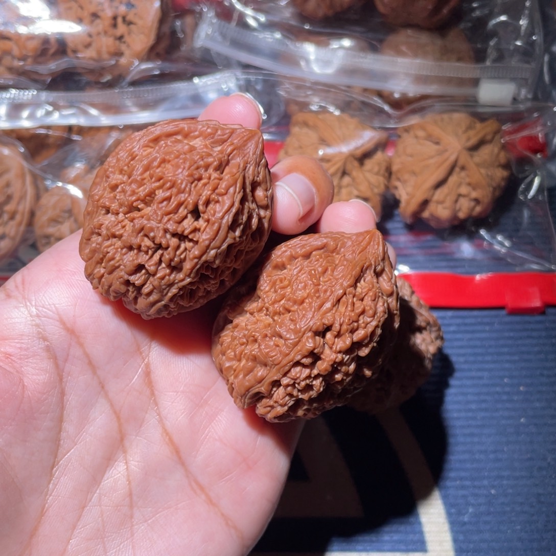 壞***圭文玩核桃吊坠全品大蒜头37