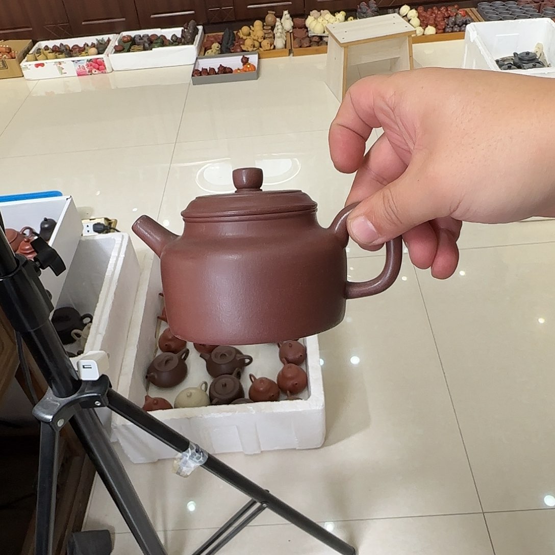 紫砂茶壶德钟紫泥