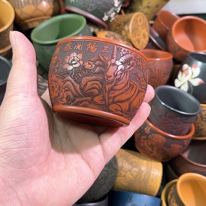 茶杯紫砂全手工紫砂主人杯