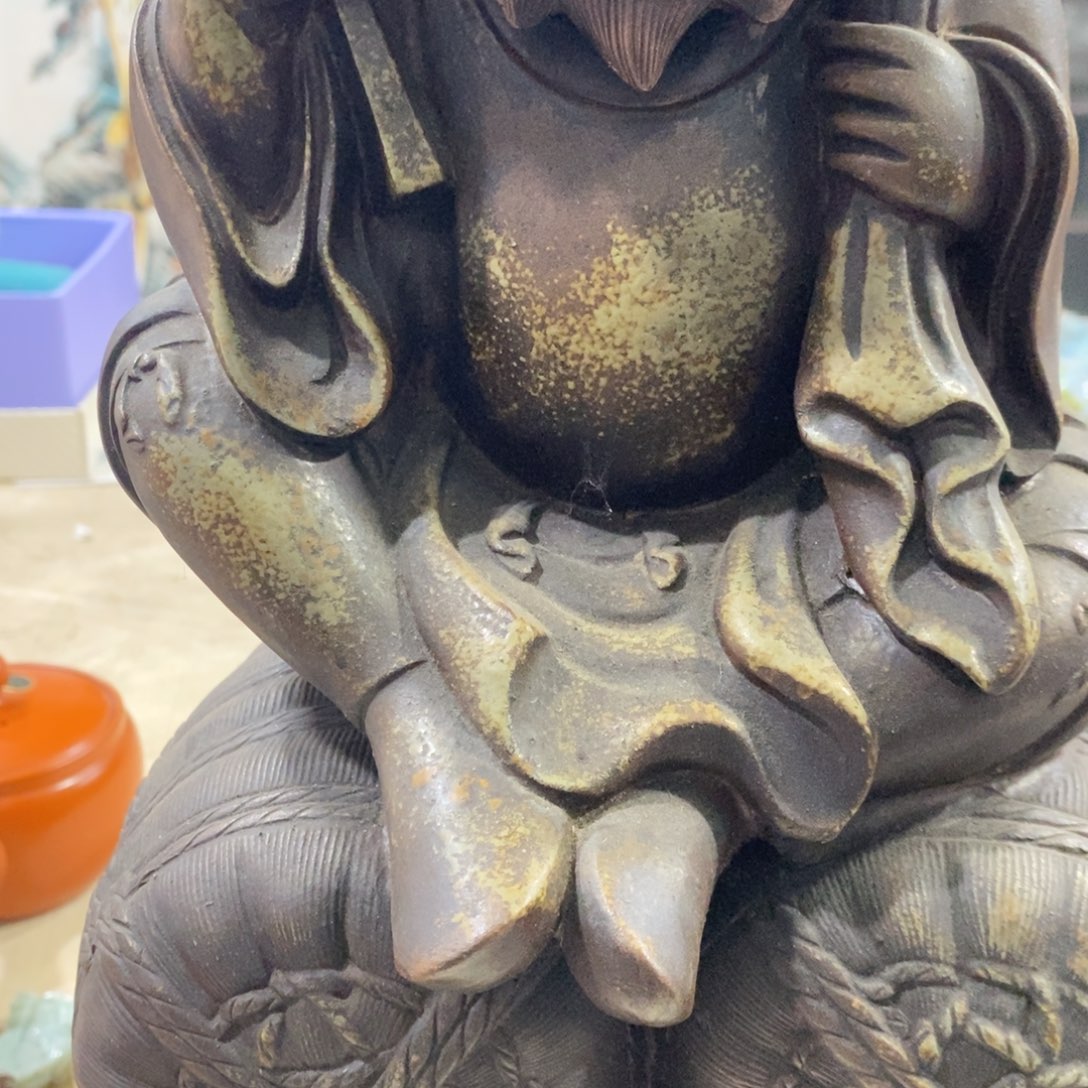 安***心日本回流备前摆件