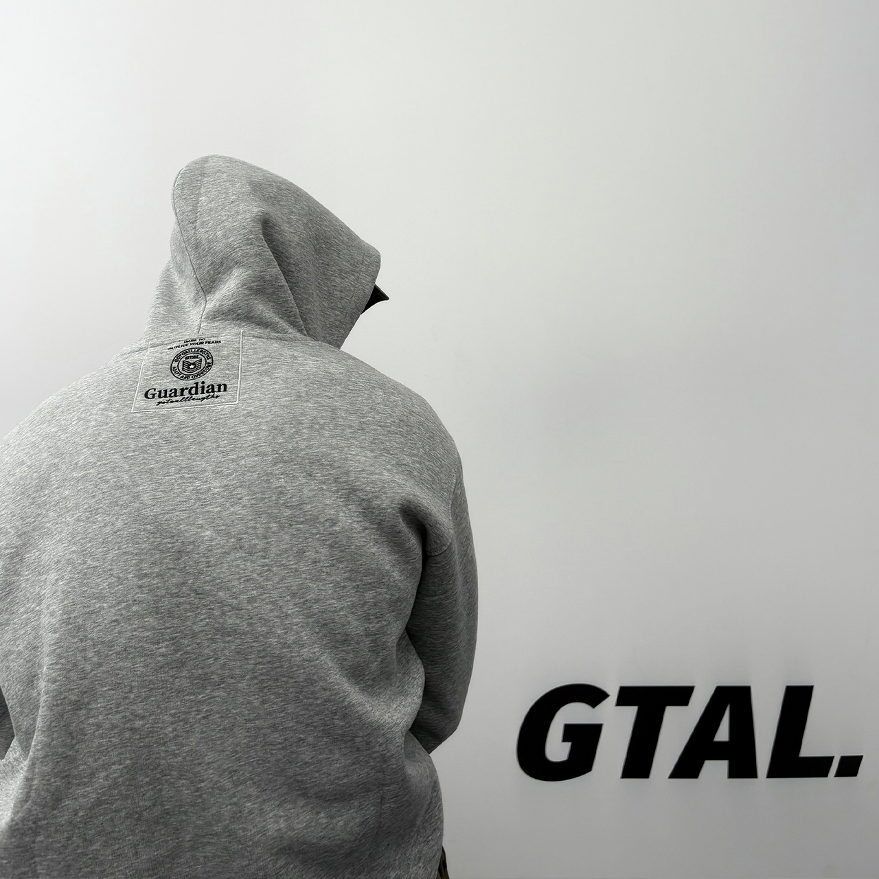 GTAL25AW美式600g守护者重磅刺绣棉质连帽卫衣立体剪裁运动帽衫