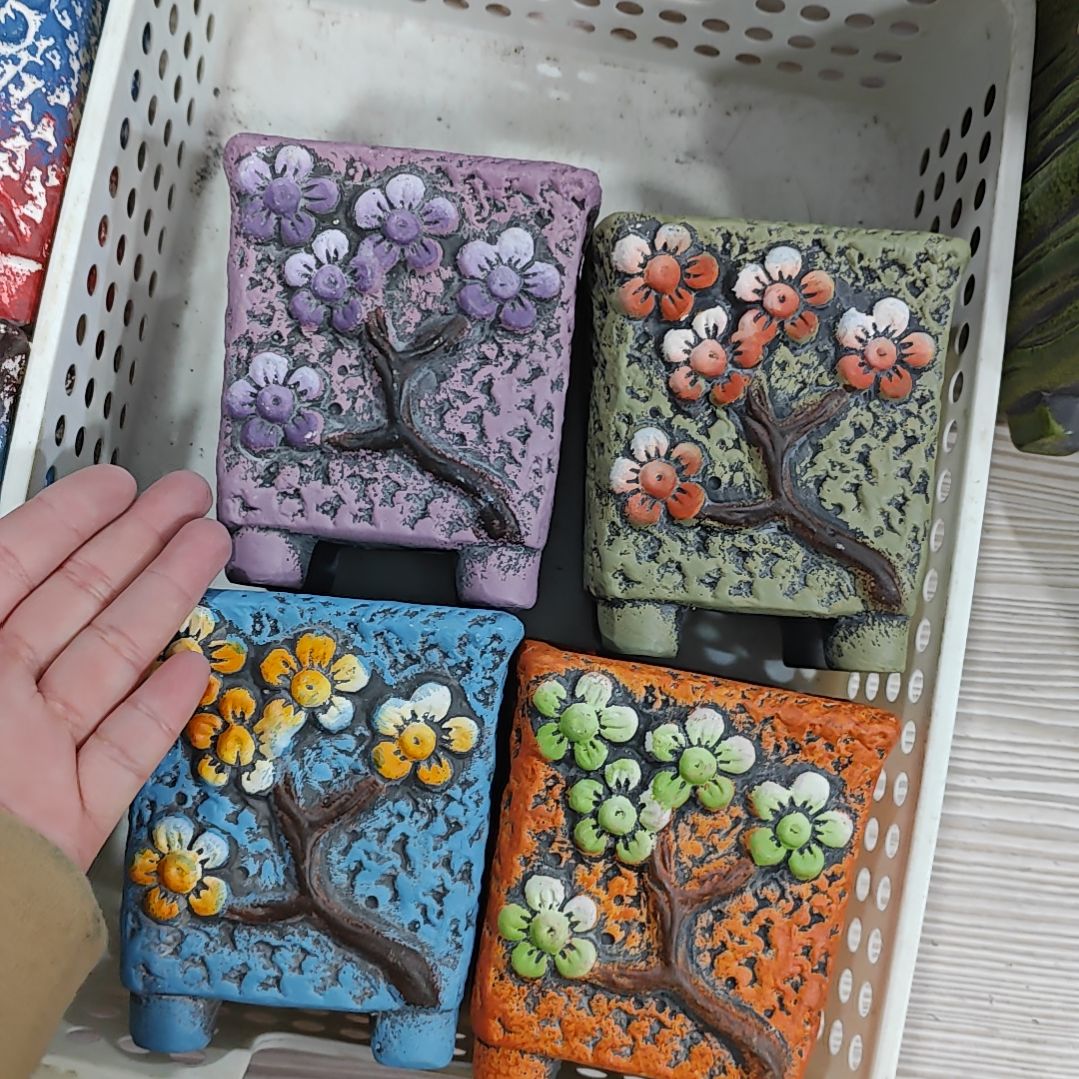 陶吸水透气的白陶花盆凑满12发货