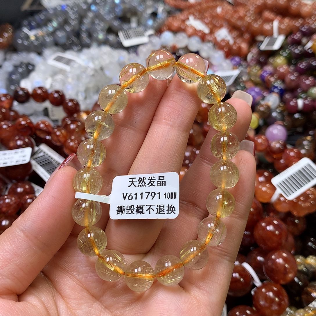 水晶手链未镶嵌，