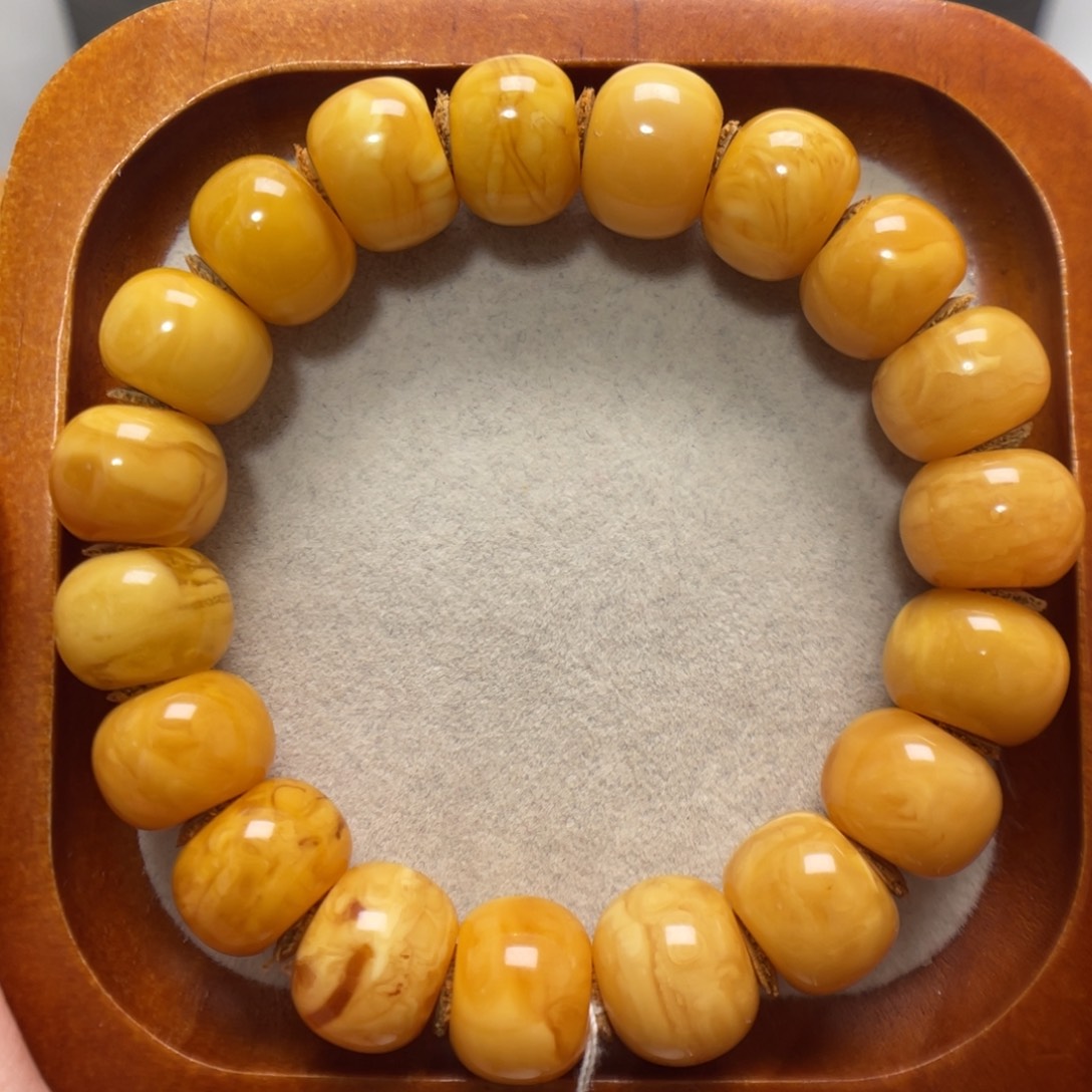 蜜蜡未镶嵌手串蜜蜡