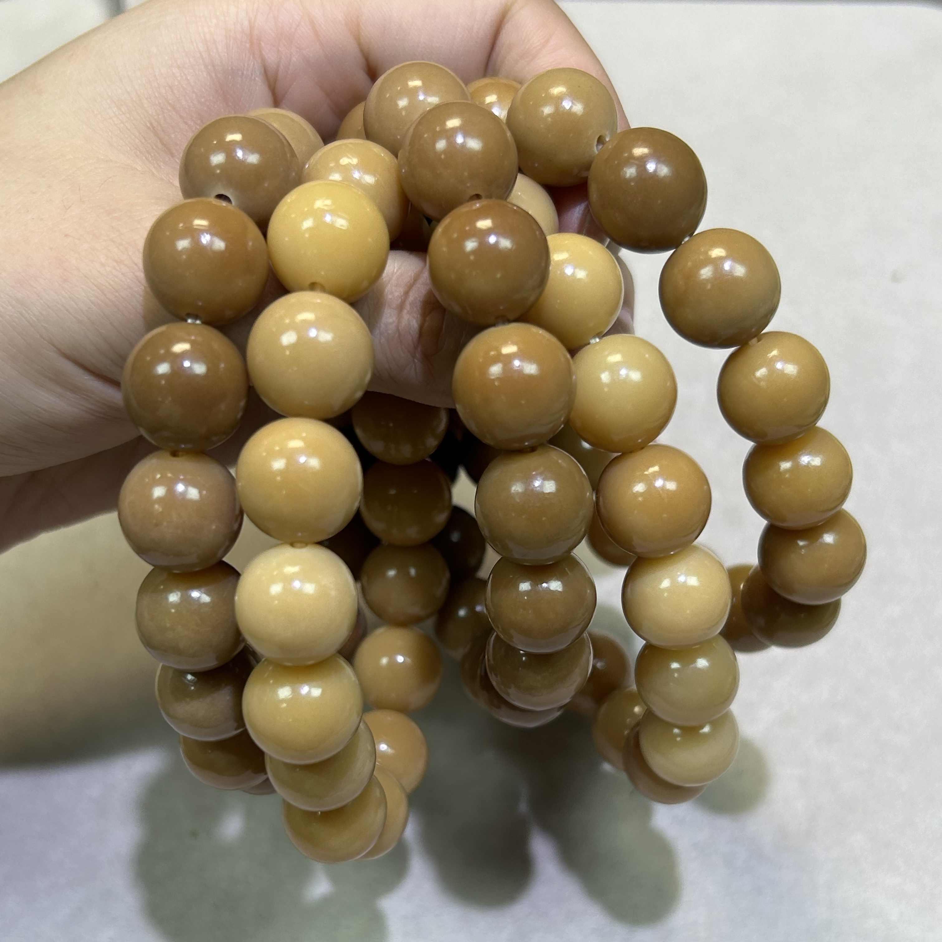 M179 琥珀色菩提 单圈手串(多样性发其一)