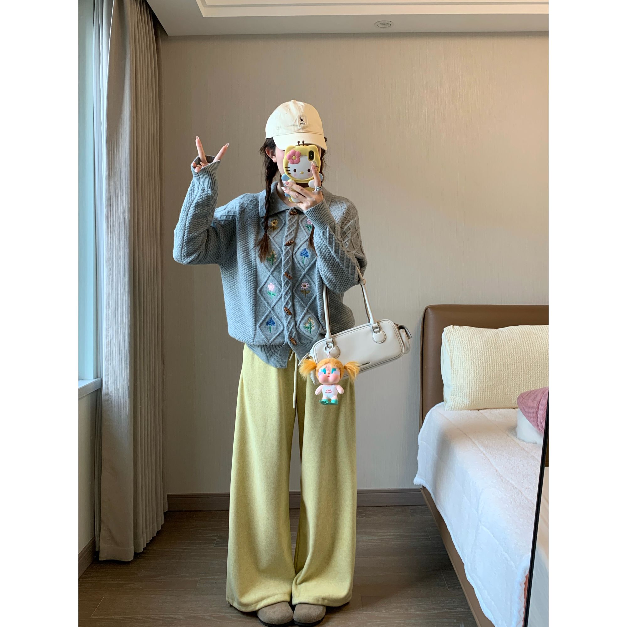 过冬裤王～冬日百搭奶甜色调加绒束脚卫裤【11/24 20:00上新】