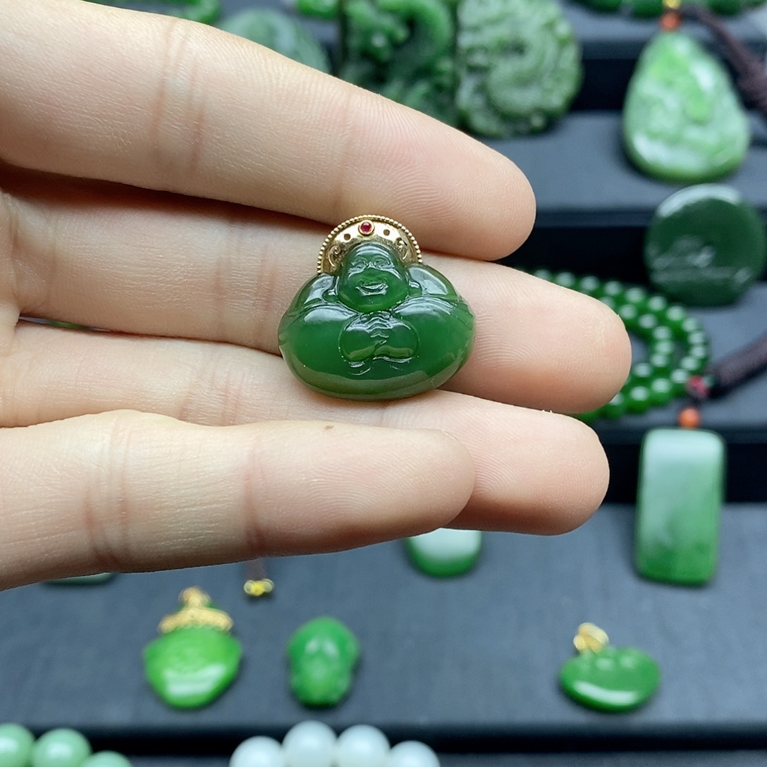 和田玉（碧玉）手链未镶嵌