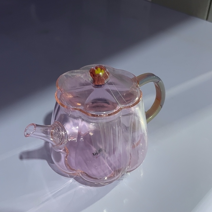 福瓜粉色小泡壶玉见