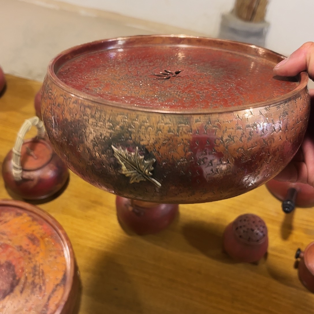 手工锻打工艺22淬火壶承