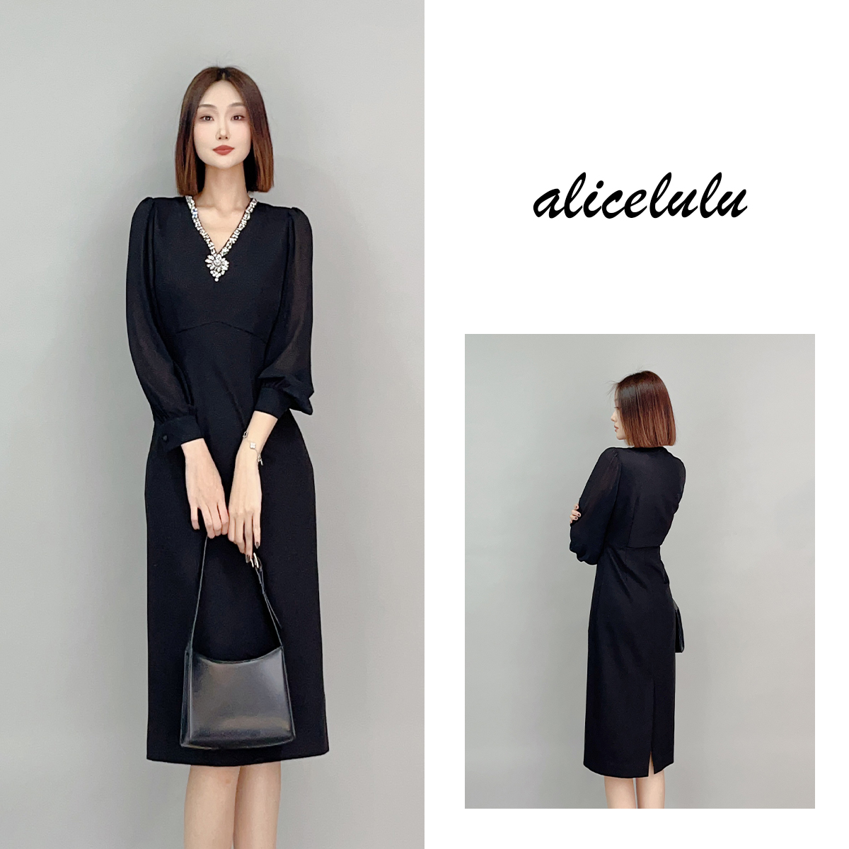 2 alicelulu 人生之钻连衣裙重工钉钻璀璨夺目S2141437J