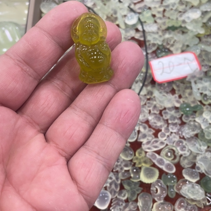 蛇纹石玉合金颈饰