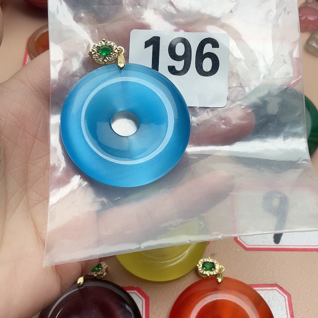 合金颈饰玛瑙/玉髓缘*