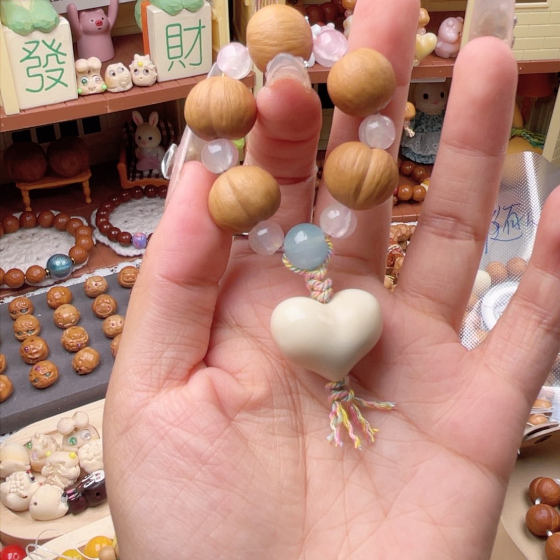 猴头核桃手串『****象牙果原果碳烤