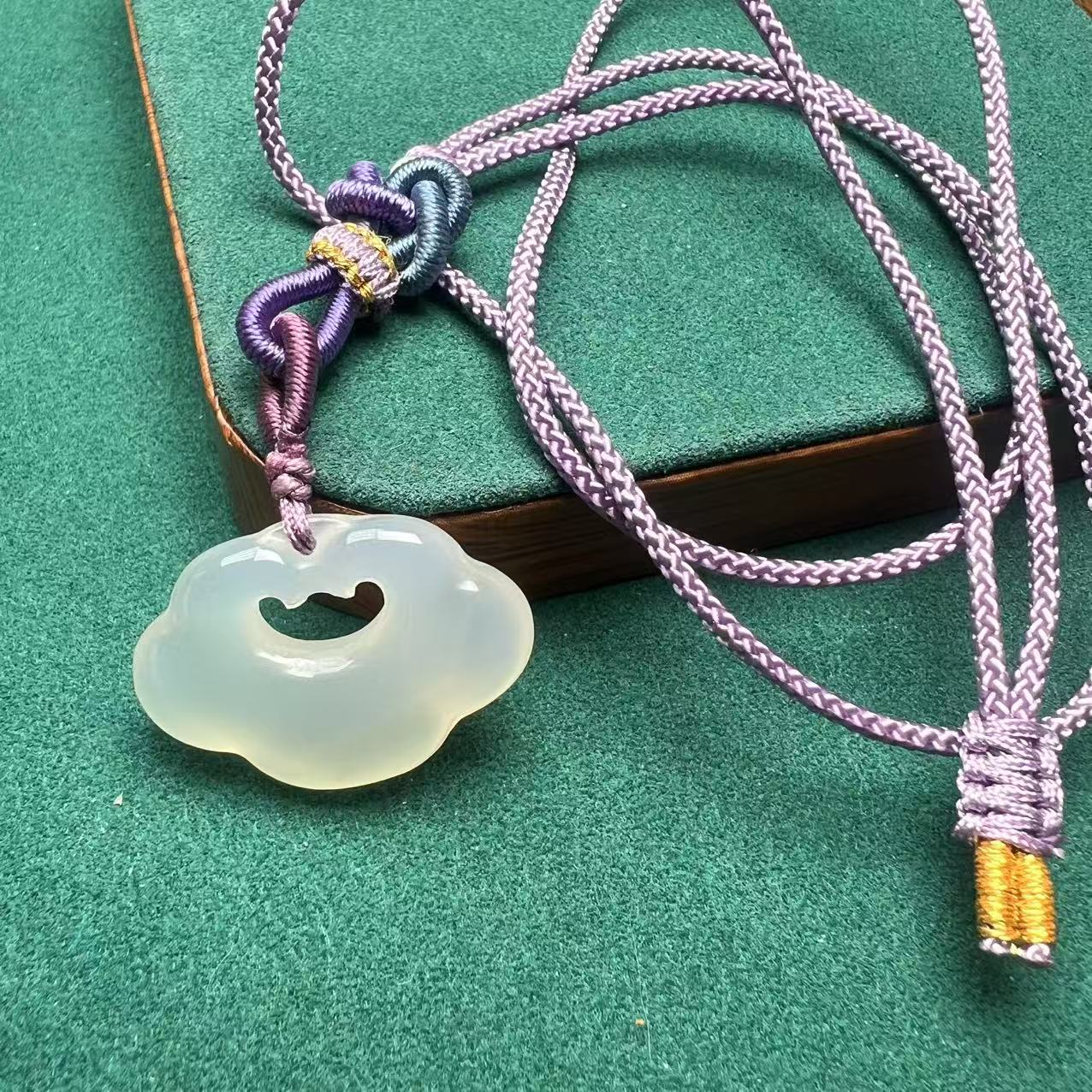 A1056翡翠福锁吊坠