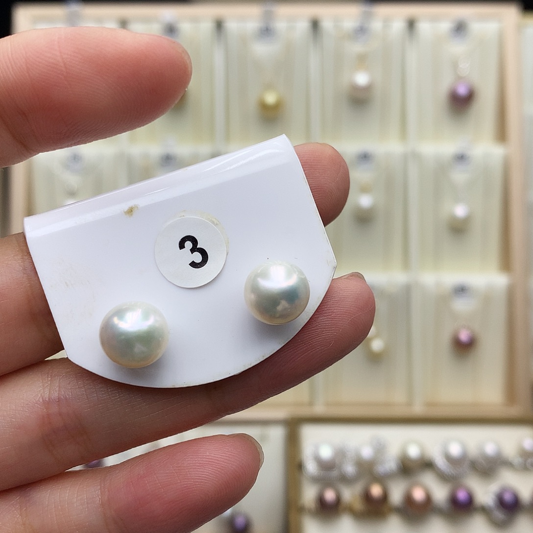 淡水珍珠吊坠(赠链)银S925镶嵌