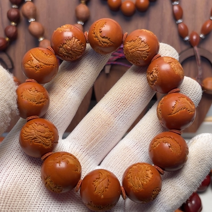 炮***哥手串/手链橄榄核1.9尺寸云中龙