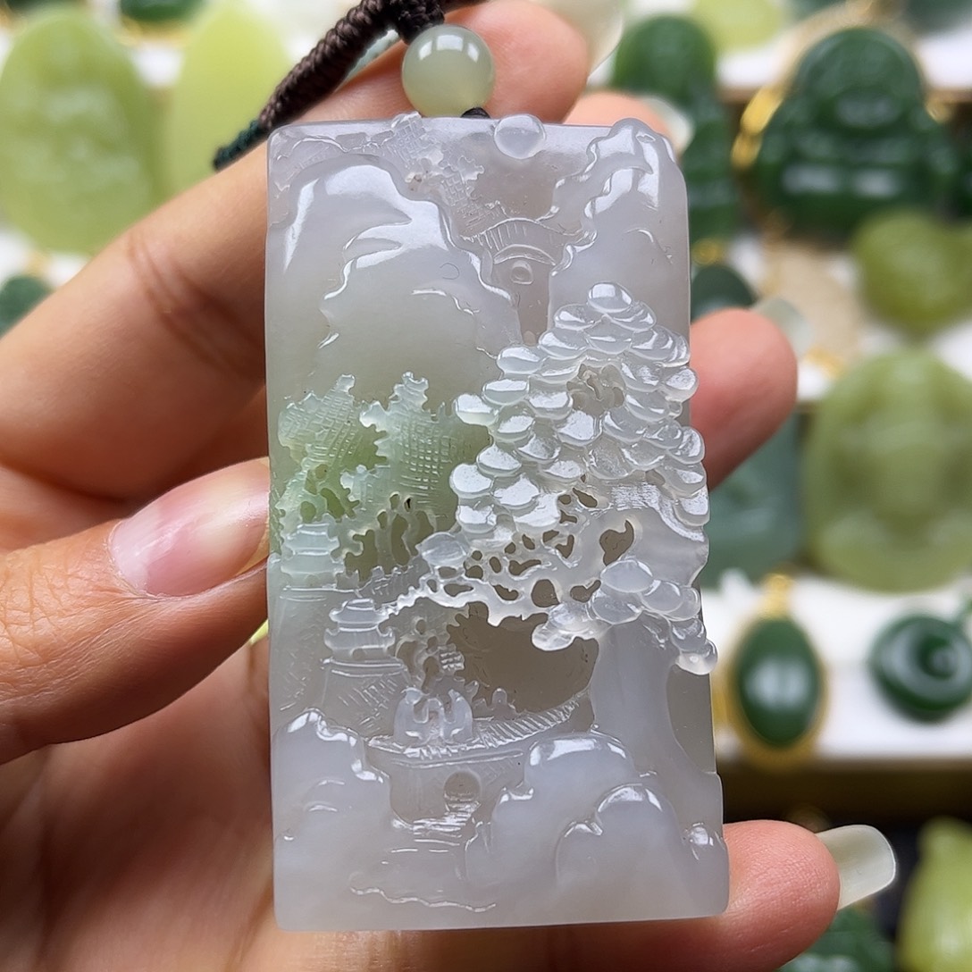 和田玉未镶嵌颈饰