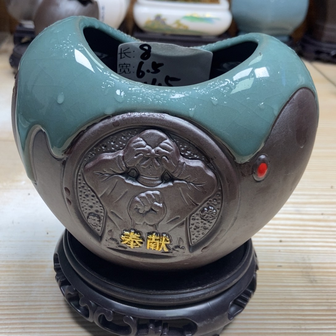 瓷片陶瓷花盆陶瓷艺术
