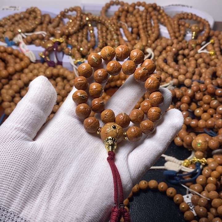 不***别尼泊尔凤眼菩提手串