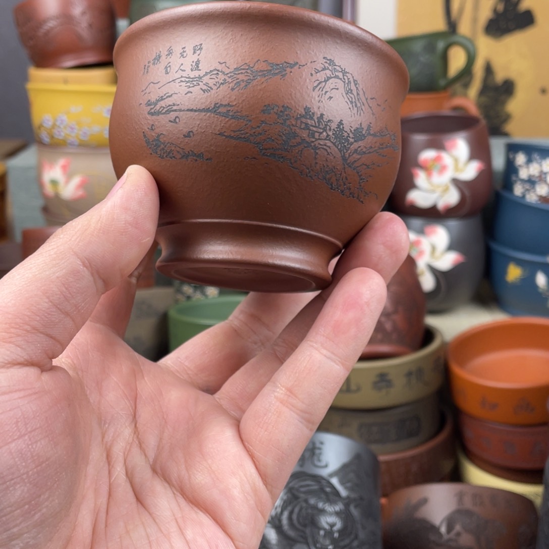 紫砂茶杯紫砂茶杯