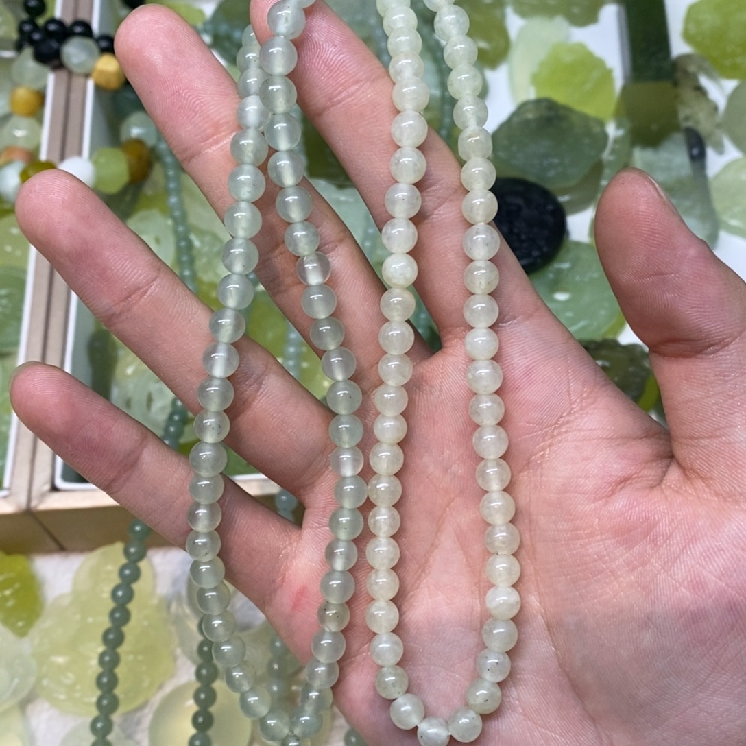 悲***扇岫玉未镶嵌吊坠(不含链)