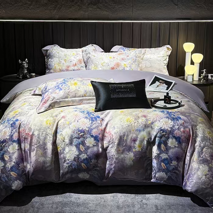 【寝夫人】秋冬轻奢高品质设计款高端贡缎提花四件套-----------1原