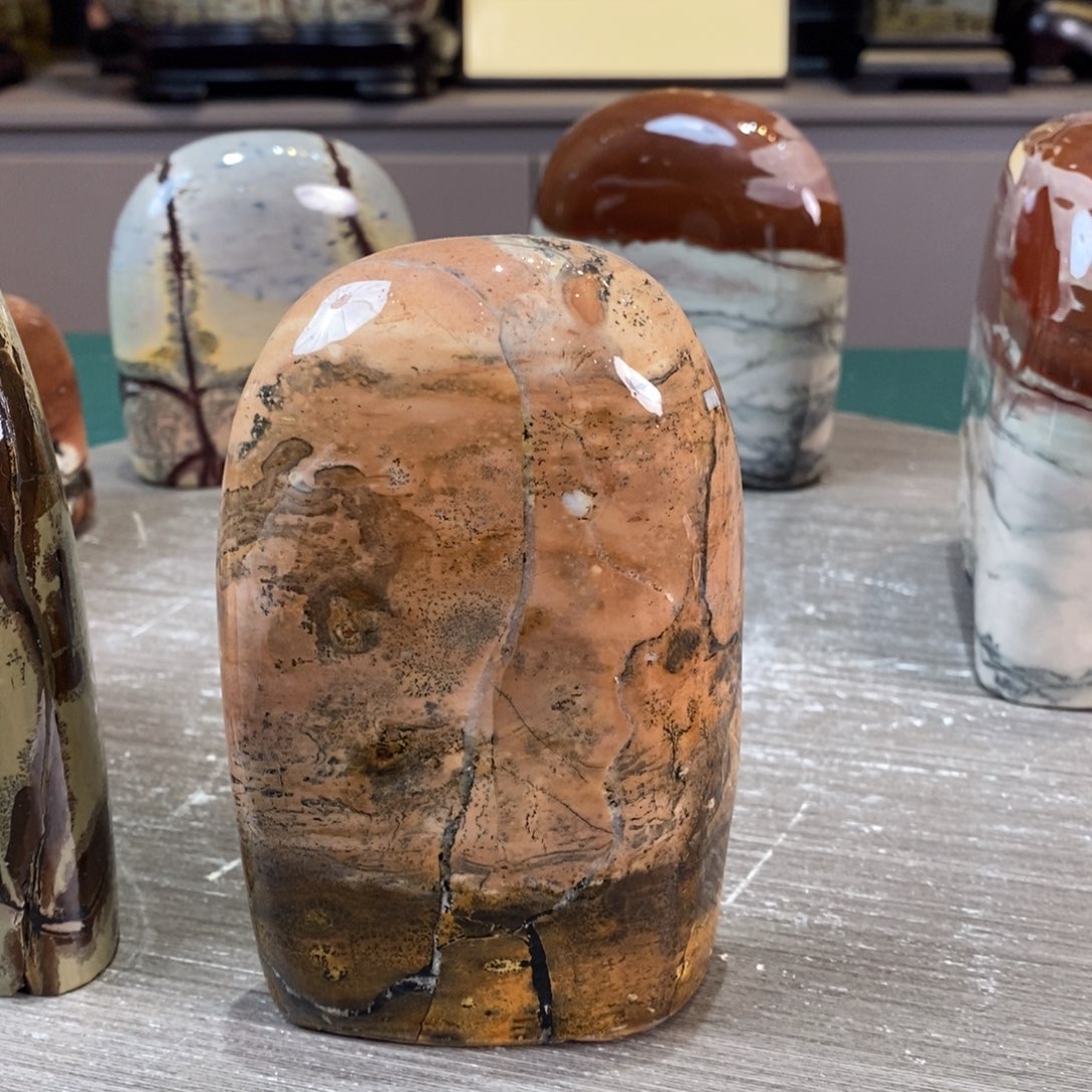 石材广西国画石草花石