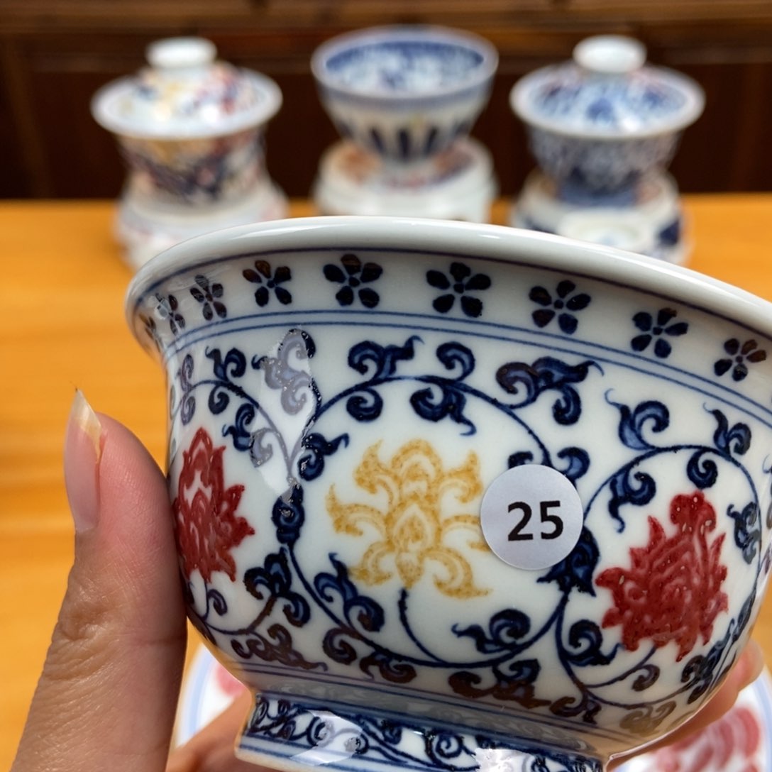 手绘现代茶具非古董