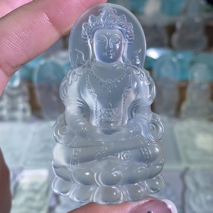 岫玉颈饰未镶嵌吊坠