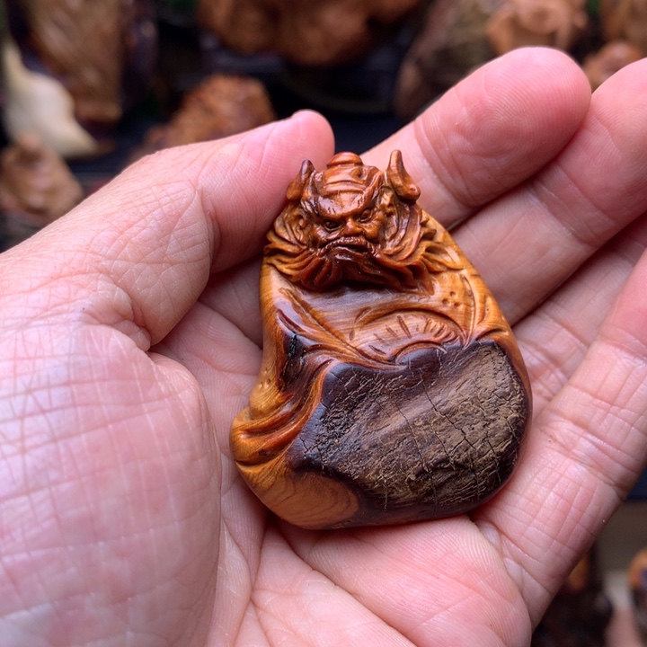 柏木（崖柏）崖柏陈化料手把件