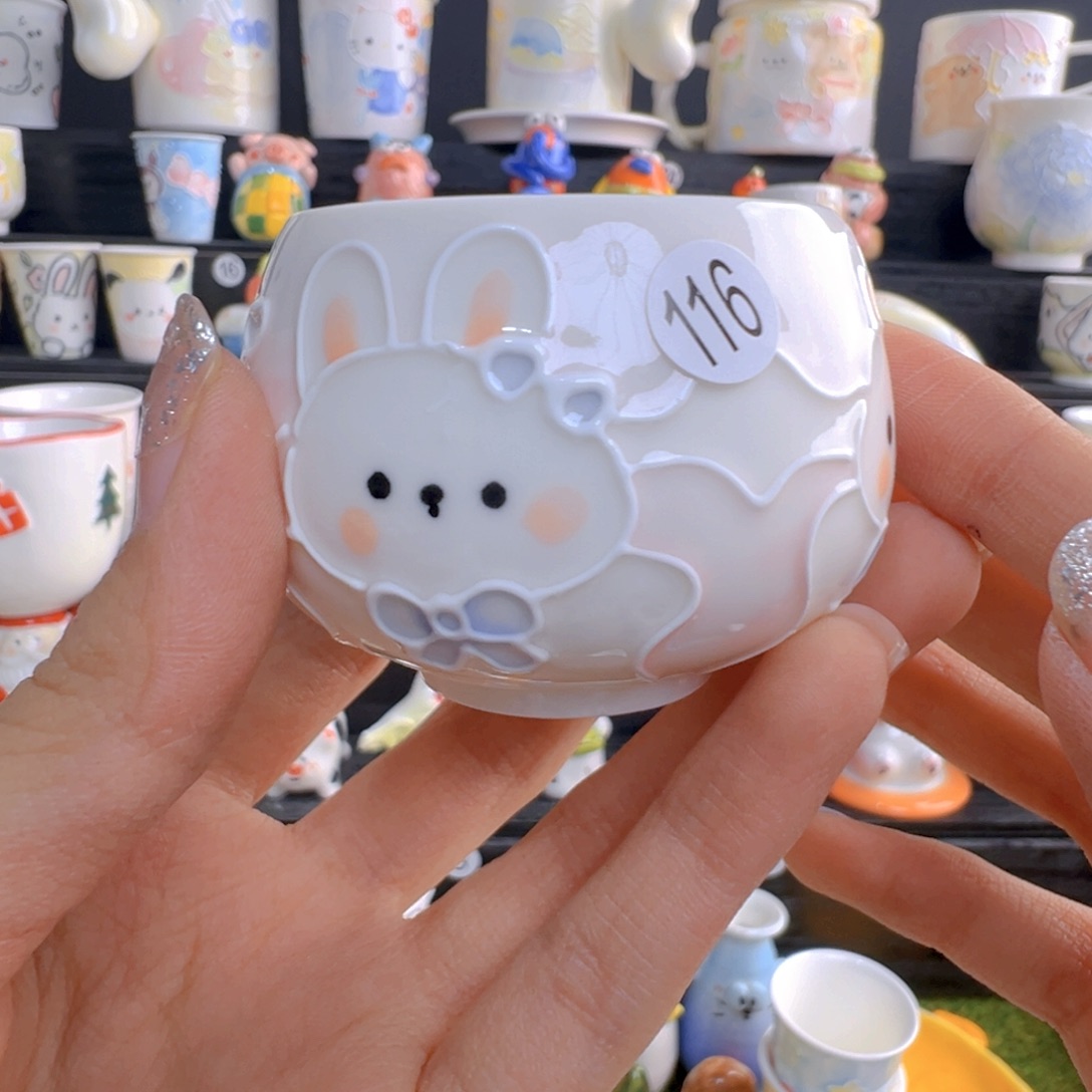 淺***藍摆件纯手工制作116