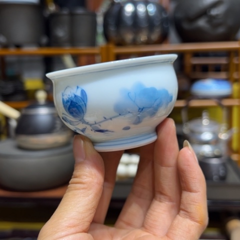 蜜安罐瓷香炉锡茶则