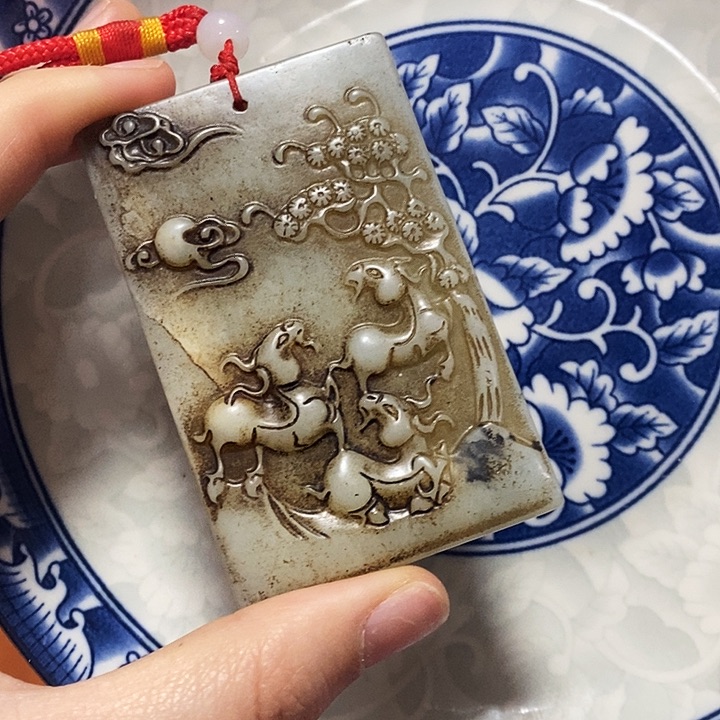 瓷片瓷片瓷器 摆件1个