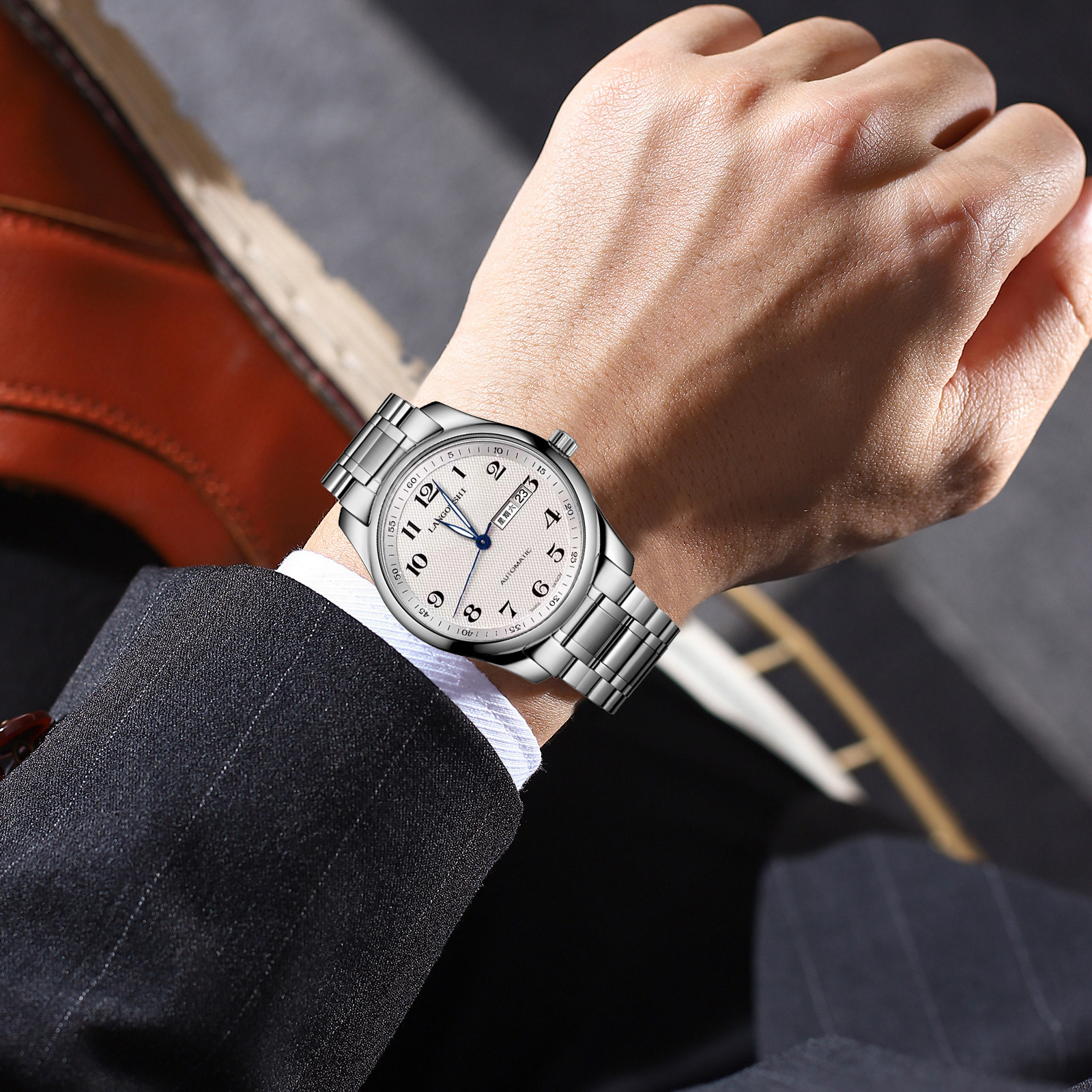 【三年只换不修 五年质保】名匠系列男士手表商务防水腕表