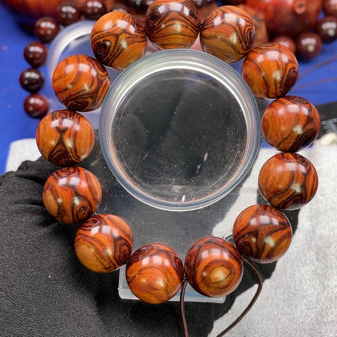 黄花梨/降香黄檀手串1.75规格对眼