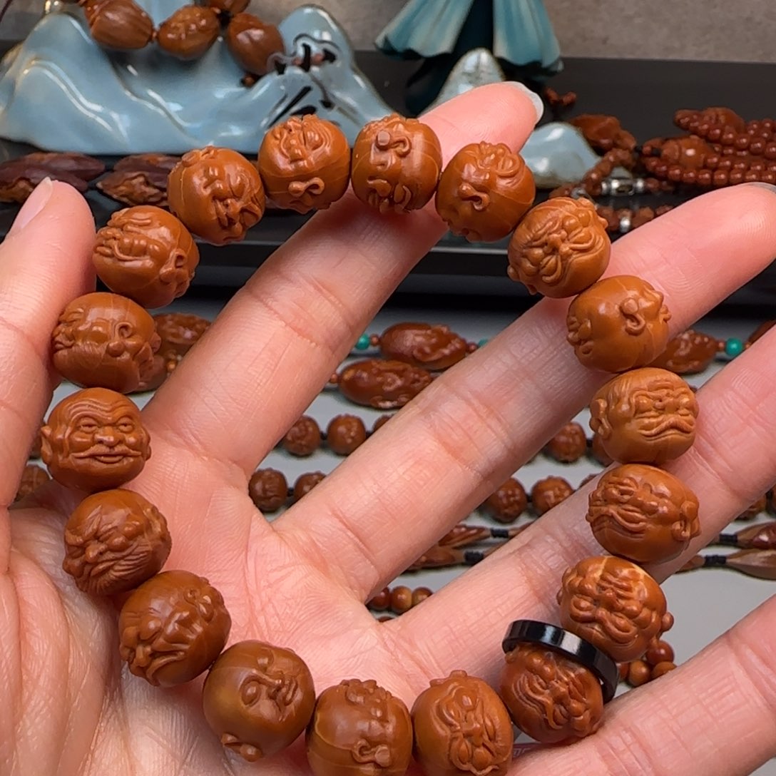 橄榄核手串/手链1.3尺寸36罗汉手串