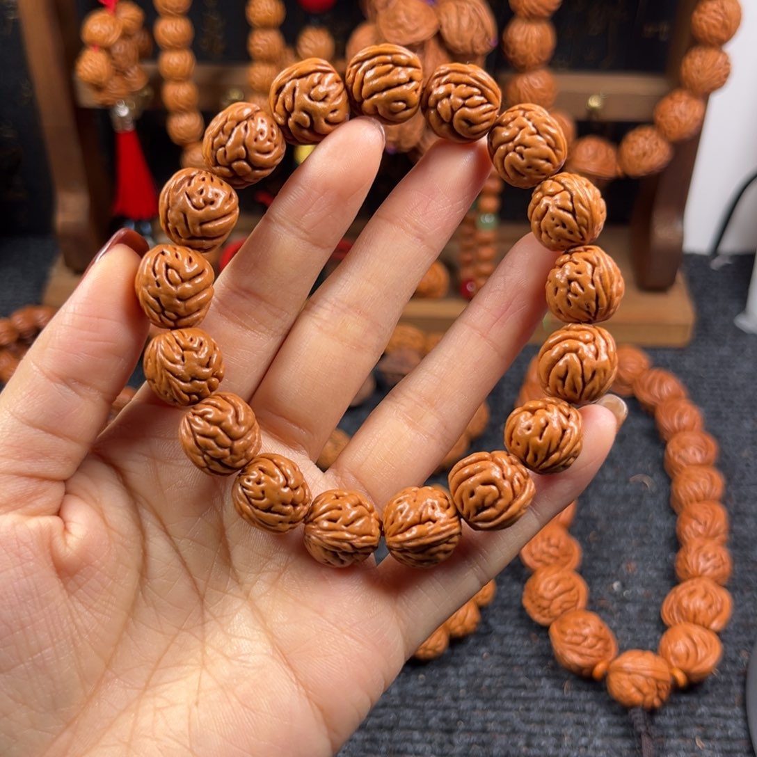 吊坠桃核桃枭手串L2