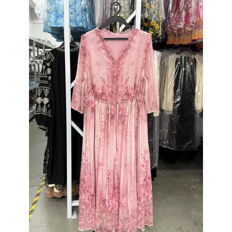 【2025-禾枫原创表弟】重磅100桑蚕丝连衣裙8E-169-15