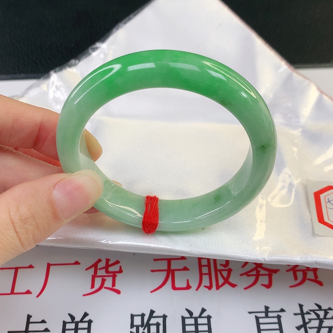 翡翠手镯未镶嵌缅甸天然翡翠A货手镯432