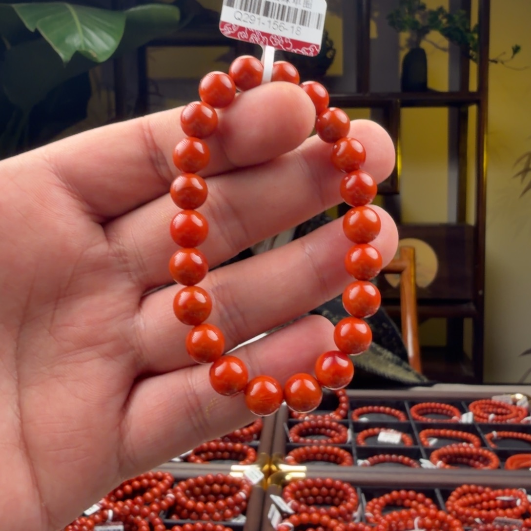 高***师南红玛瑙未镶嵌手链